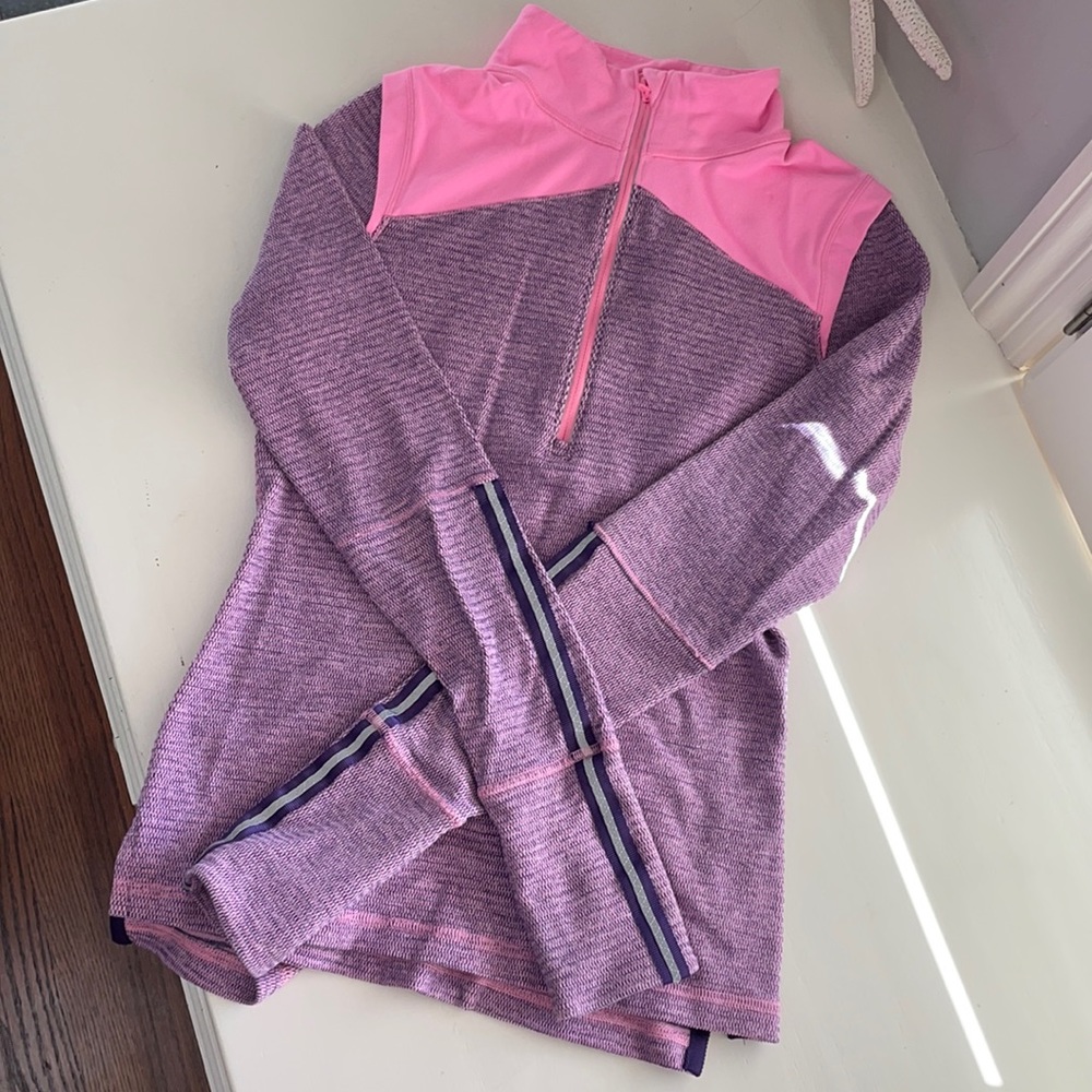 Ivivva Girls size 14 quart zip long sleeve
